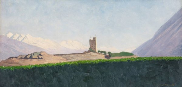 The Tower Of Goubing  by Felix Vallotton - Hand-Painted Oil Painting Reproduction
