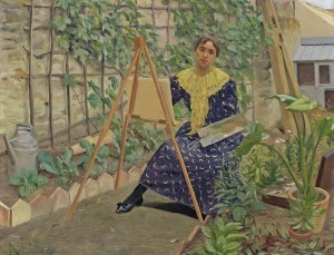Young Girl Painting by Felix Vallotton Oil Painting