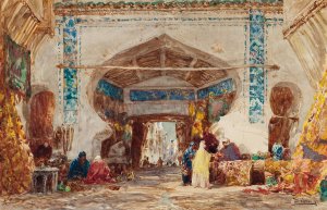 Bazar a Constantinople by Felix Ziem Oil Painting