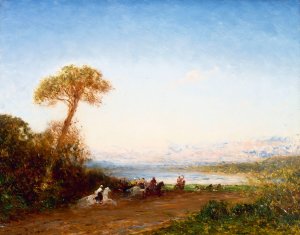 Beyrouth, Retour De Fantasia Oil painting by Felix Ziem