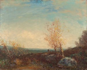 Cerf Dans La Foret De Fontainebleau Oil painting by Felix Ziem
