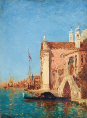 Chiesa Dei Gesuati, Venice by Felix Ziem Oil Painting