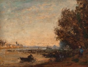 Crepuscule by Felix Ziem Oil Painting
