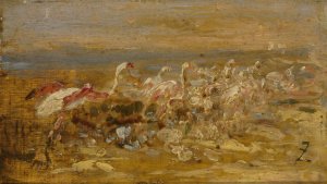 Flamants by Felix Ziem Oil Painting