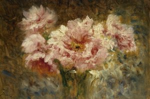 Fleurs by Felix Ziem Oil Painting