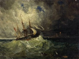 La Tempete by Felix Ziem Oil Painting