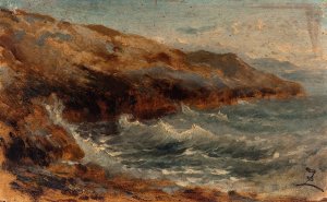 La vague by Felix Ziem Oil Painting