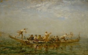 Le caique by Felix Ziem Oil Painting