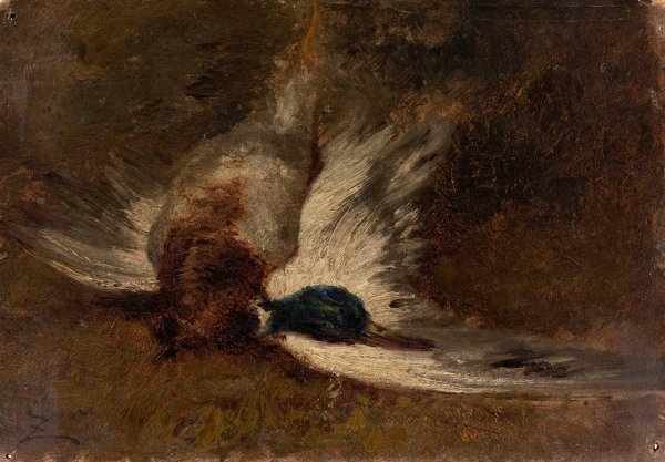 Le Canard by Felix Ziem - Hand-Painted Oil Painting Reproduction