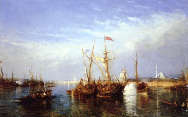 Main Product Photo of Le Corne d'Or, Constantinople Painting by Felix Ziem