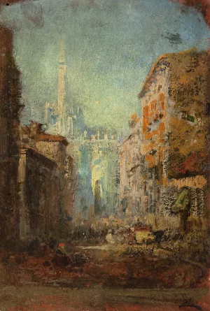 Le Dome de Milan Oil painting by Felix Ziem