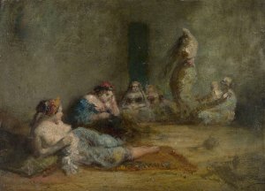 Le harem by Felix Ziem Oil Painting