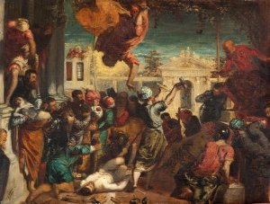 Le miracle de l'esclave, copie d'apres Tintoret ou Le martyre de Saint-Marc by Felix Ziem Oil Painting