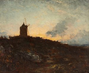 Le Moulin (Environs De Martigues) by Felix Ziem Oil Painting