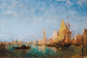 Le Palais Du Doge, Venise by Felix Ziem Oil Painting