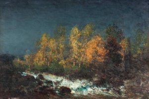 Le Torrent. Environs De Clermont-Ferrand by Felix Ziem Oil Painting