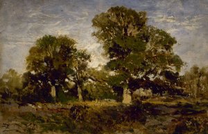 Les Chenes by Felix Ziem Oil Painting
