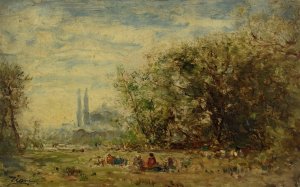 Les eaux douces d'Asie, environs de Constantinople by Felix Ziem Oil Painting