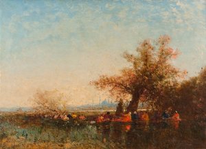 Les Eaux Douces D'asie by Felix Ziem Oil Painting