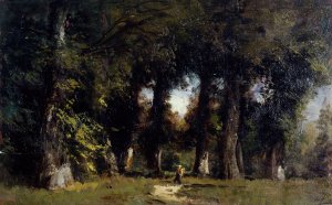 Lisiere de foret by Felix Ziem Oil Painting