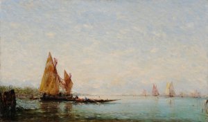 Marine by Felix Ziem Oil Painting