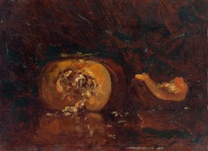 Nature Morte Au Potiron by Felix Ziem Oil Painting