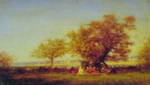 On the Banks of the Bosphorus by Felix Ziem Oil Painting
