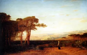 Paysage du Liban Oil painting by Felix Ziem