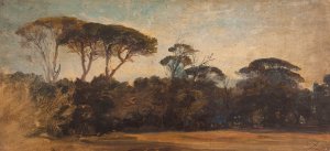 Pins parasols aux environs de Naples by Felix Ziem Oil Painting