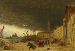 Riva Degli Schiavoni by Felix Ziem Oil Painting