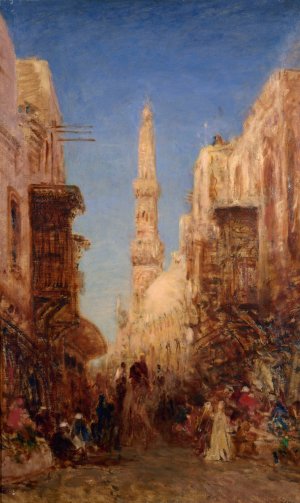 Rue du vieux Caire by Felix Ziem Oil Painting