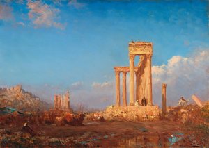 Ruins, Palmyra by Felix Ziem Oil Painting