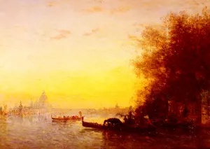 Scene Venetienne by Felix Ziem - Oil Painting Reproduction