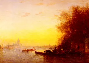 Scene Venetienne Oil painting by Felix Ziem