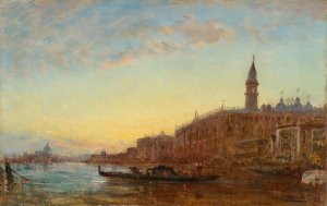 The grand canal in Venice Oil painting by Felix Ziem