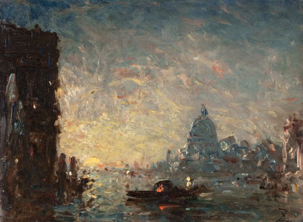 Main Product Photo of Venise Au Coucher Du Soleil  Painting by Felix Ziem