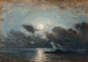 Venise, Clair De Lune by Felix Ziem Oil Painting