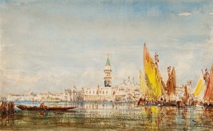 Venise by Felix Ziem Oil Painting