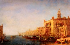 Venise, Le Grand Canal by Felix Ziem Oil Painting