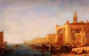 Venise, Le Grand Canal by Felix Ziem - Oil Painting Reproduction