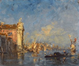 Venise, L'eglise Des Gesuati by Felix Ziem Oil Painting