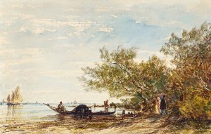 Venise, Mazzorbo by Felix Ziem Oil Painting