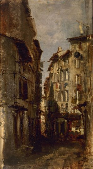 Vieilles maisons by Felix Ziem Oil Painting