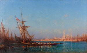 View of İstanbul by Felix Ziem Oil Painting