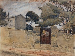 Rue du Chevalier de La Barre by Ferdinand Boberg Oil Painting