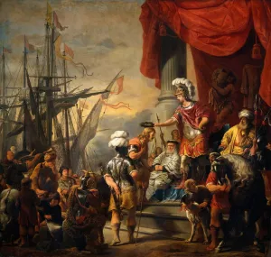 Aeneas at the Court of Latinus Oil painting by Ferdinand Bol