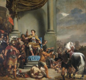 Consul Titus Manlius Torquatus Orders the Beheading of his Son by Ferdinand Bol Oil Painting