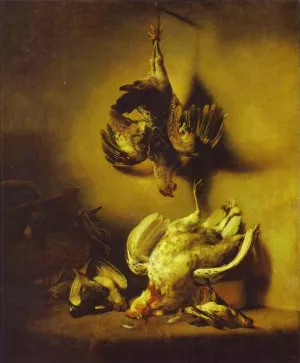 Dead Game by Ferdinand Bol - Oil Painting Reproduction