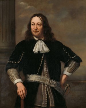 Portrait of a Naval Officer, probably Vice-Admiral Aert van Nes by Ferdinand Bol Oil Painting