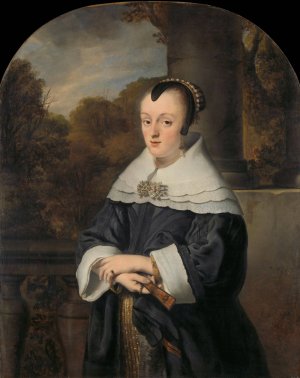 Portrait of Maria Rey by Ferdinand Bol Oil Painting